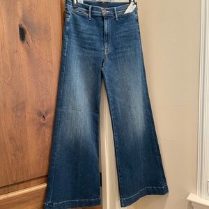 Mother Wide Leg Jean The Swooner Roller/high waist Sz 28